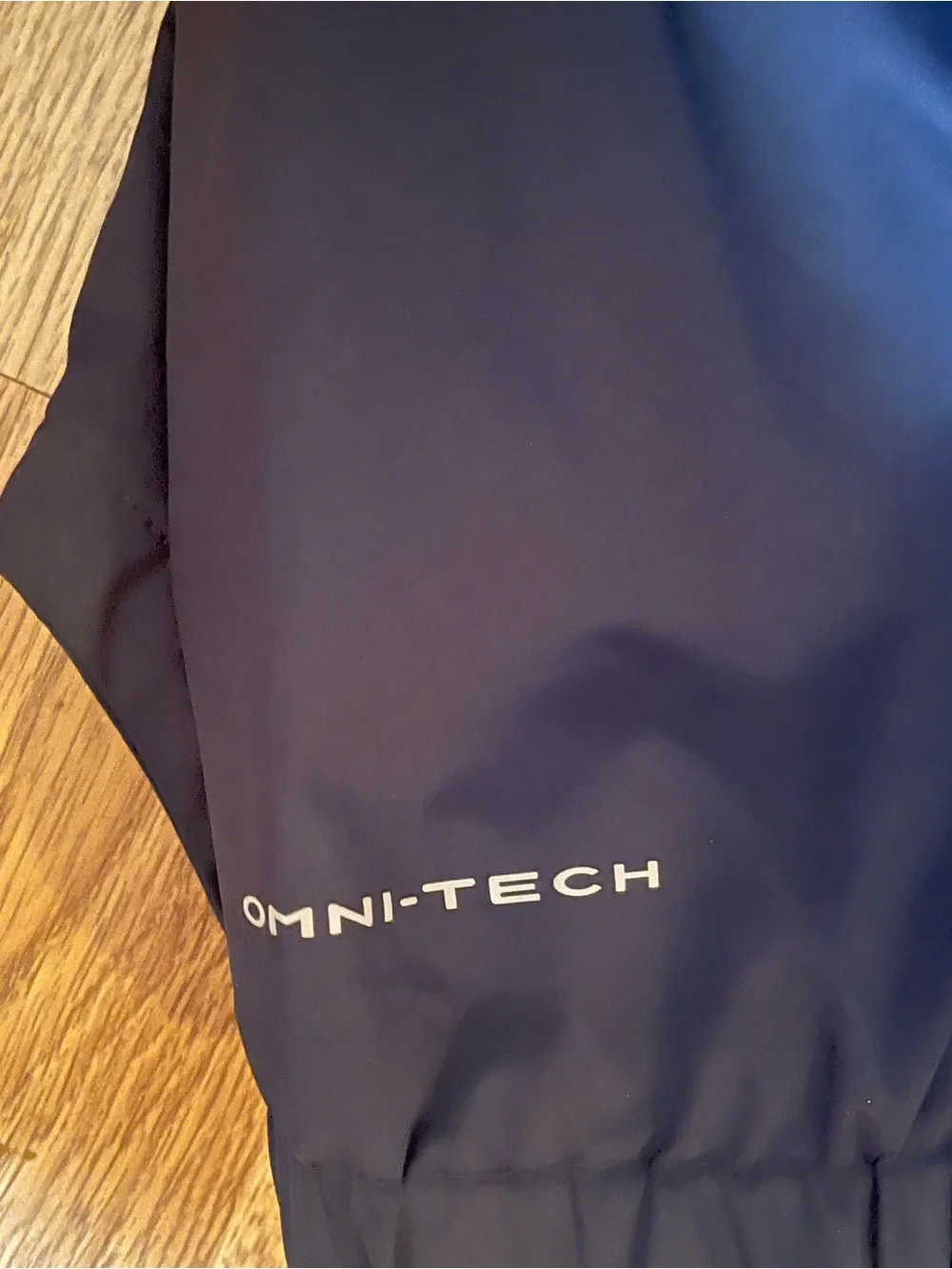 Columbia Omni-Tech Kids M 10/12 Hooded Full Zip Lined Rain Jacket Blue,